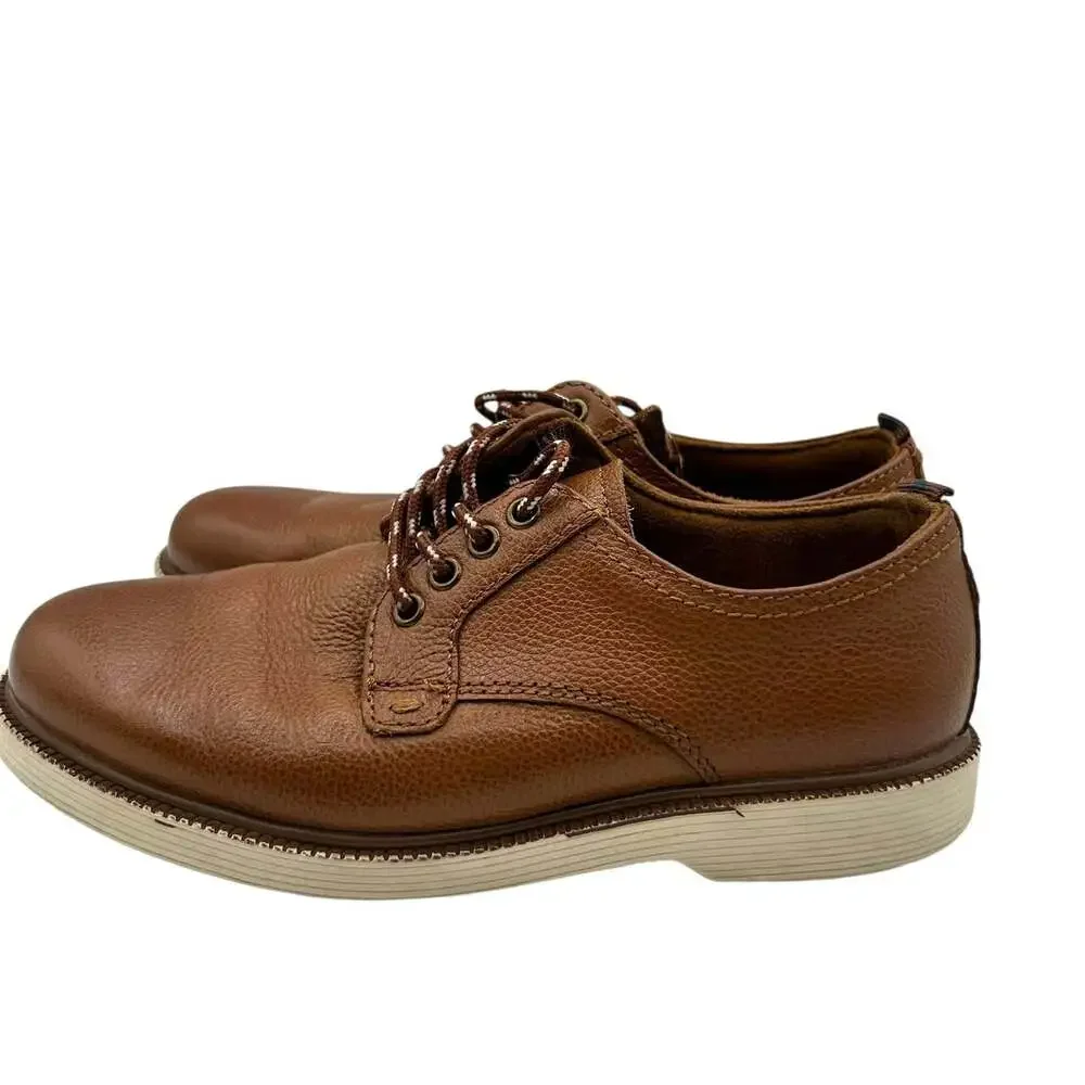 Florsheim Kids Boys Brown Leather Derby Shoes Comfortech Lace Up Size 13 M